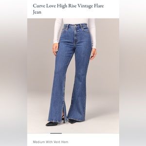 Abercrombie curve love high rise flare jeans